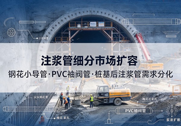 永丰注浆管细分市场扩容，隧道钢花小导管、PVC 袖阀管、桩基后注浆管需求分化